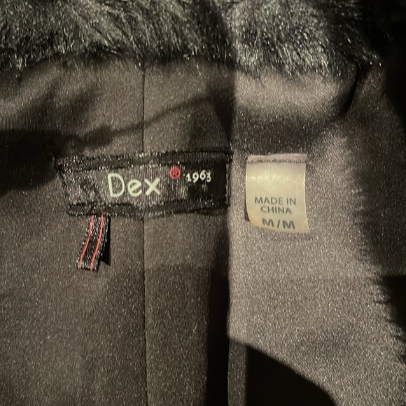 DEX pleather winter bomber coat - Picture 3 of 5